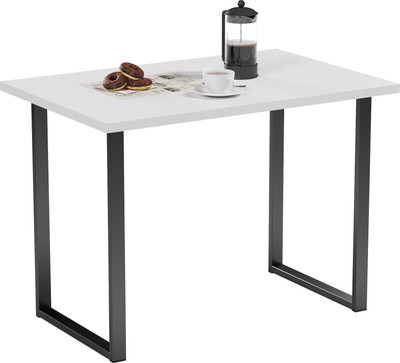 Обеденный стол Soma Tako 92x50 (белый/черный)