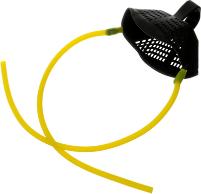 Корзина для рогатки рыболовной Flagman Fishing Medium Elastic With Pounch STRCSMY (желтый)