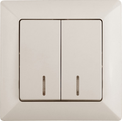 Выключатель INTRO Solo 4-105-02 / Б0053594 (слоновая кость)