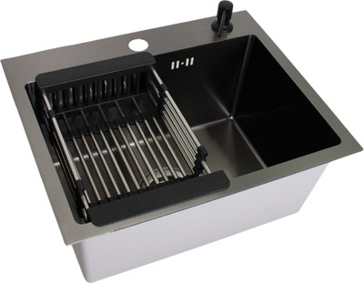 Мойка кухонная Wisent WS-35044B/GER013 (с сифоном, дозатором и коландером)