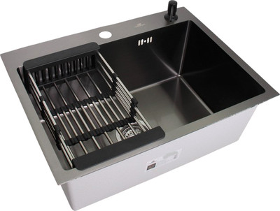 Мойка кухонная Wisent WS-36050В/GER013 (с сифоном, дозатором и коландером)
