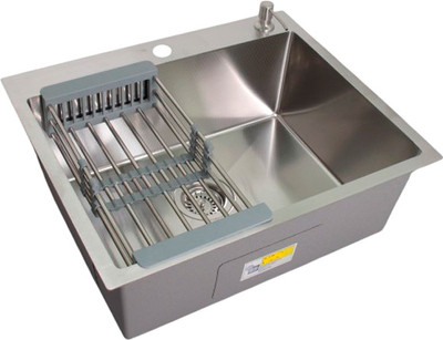 Мойка кухонная Wisent WS-37050D/GER013 (с сифоном, дозатором и коландером)