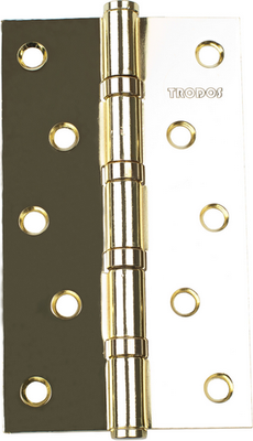 Петля дверная Trodos 125x75x2.5 б/к накладная (золото)