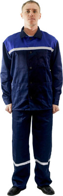 Комплект рабочей одежды Барсегян Л.Р. Рабочий-1 (р.48-50, 158-164, темно-синий/василек)