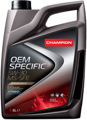 Моторное масло Champion OEM Specific 5W30 MS-SFE / 1053230 (5л)