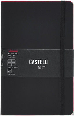 Блокнот CASTELLI Black Laser Red / 0QO4LB-B41 (96л, черный/красный)