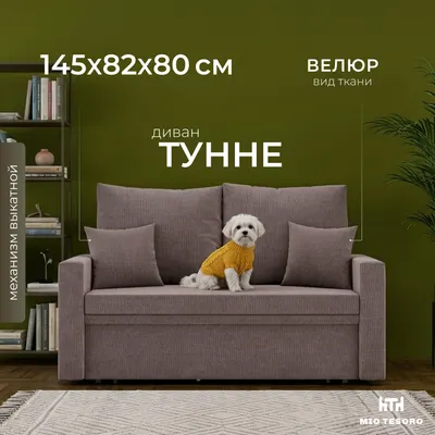 Диван Mio Tesoro Тунне SB2 (Ripple 235 Cappuccino)