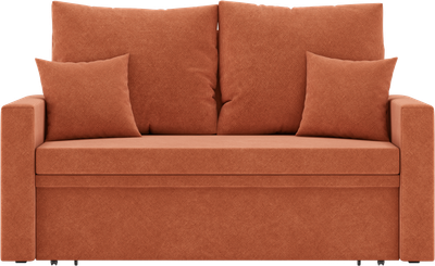 Диван Mio Tesoro Тунне SB2 (Ripple 430 Terracotta)