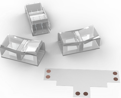 Набор коннекторов для светодиодной ленты Gauss Basic: Т-образный коннектор, 3 клипсы, 8-10 мм, IP20 / BT400