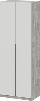 Шкаф Mio Tesoro ШК 5 800 2-х створчатый (цемент светлый/белый шагрень)