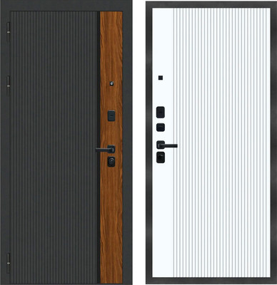 Входная дверь МеталЮр M14 Velluto Bianco (96x205, левая)