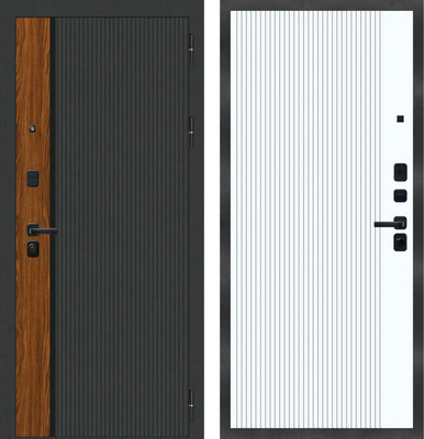 Входная дверь МеталЮр M14 Velluto Bianco (96x205, правая)