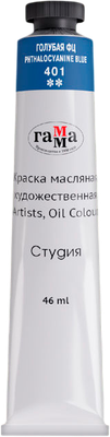 Масляная краска ГАММА Студия / 0.00.А046.401 (46мл, голубой фц)