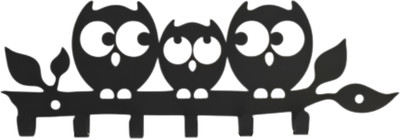 Ключница настенная KN Совушки 2 (черный)