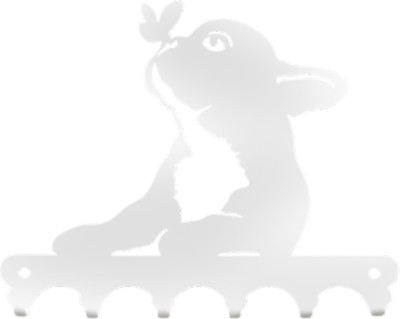 Ключница настенная KN Собака 2 (белый)