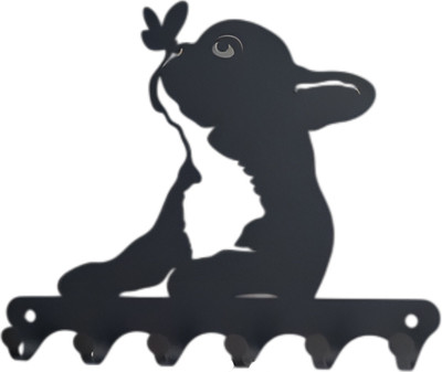 Ключница настенная KN Собака 2 (черный)