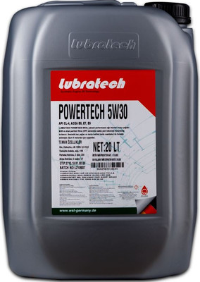 Моторное масло Lubratech Powertech 5W30 (20л)