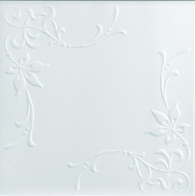 Потолочная плита FORMAT 3802 из экструзированного пенополистирола (500x500, уп.8шт, белый)