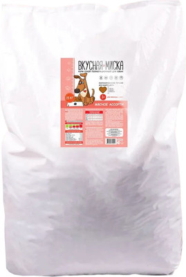 Сухой корм для собак Вкусная миска Мясное ассорти (15кг)
