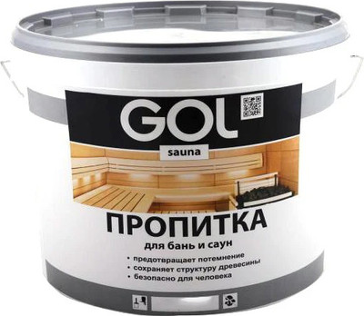 Пропитка для дерева GOL Gol Баня-сауна (10л)