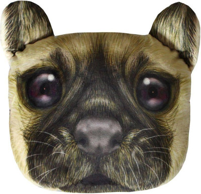 Подушка для автомобиля MATEX Animals Мопс / 27-010 (коричневый/бежевый)