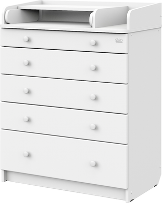 Комод пеленальный Атон Maks (белая аляска/белый)