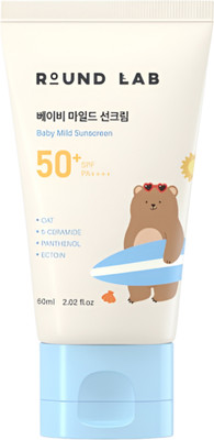 Крем солнцезащитный Round Lab Baby Mild Sunscreen SPF50+ PA++++ (60мл)