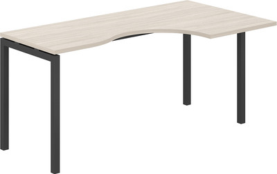 Письменный стол Norden 160x90x75 правый / SG.232.OL.44.AN.R (антрацит/дуб светлый)