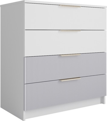 Комод ДСВ Лавис КМД 800.1 (белый/белый софт/маус софт)