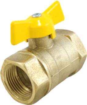 Шаровой кран Цветлит DN 20 PN1.6МПа / 11Б27п4 р/б бабочка ZW10083 (для газа, бабочка)