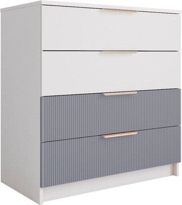 Комод ДСВ Лавис КМД 800.1 (белый/белый софт/серый эмалит)