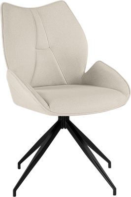 Стул Woodville Miranda 360 поворотный (бежевый/черный)