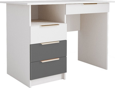 Письменный стол ДСВ Лавис СТД 1070.1 (белый/белый софт/графит софт)