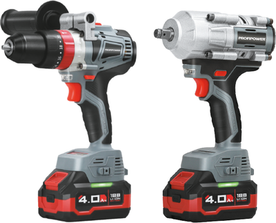 Набор электроинструмента Profipower Аккумуляторный бесщеточный ProfiSet-2С18 / E0221