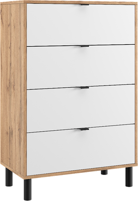 Комод Eligard Mone 4S (дуб вотан/белый)