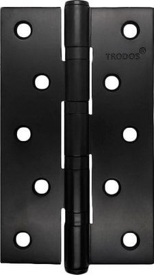 Петля дверная Trodos 125x75x2.5 б/к накладная (черный)