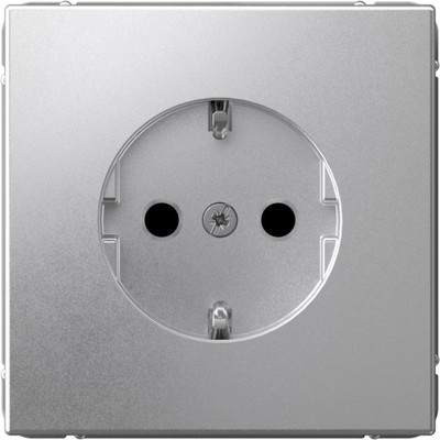 Розетка Systeme (Schneider) Electric ArtGallery GAL000345S (алюминий)