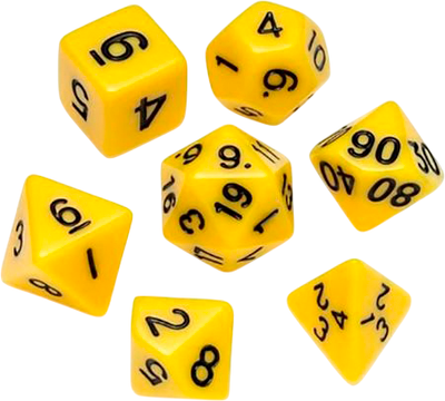 Набор кубиков для настольной игры Stuff-Pro DA0003 (желтый)