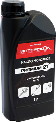 Моторное масло Интерскол Premium 2Т / 90101.002 (1л)