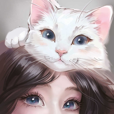 Набор алмазной вышивки Феникс+ Кошачьи нежности / 68599