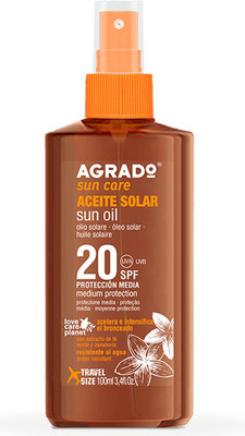 Масло для загара Agrado Sun Oil SPF20 (100мл)