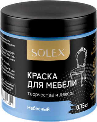 Краска Solex Для мебели (0.75кг, небесный)