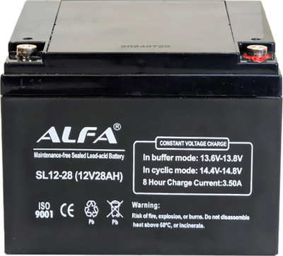 Аккумуляторная батарея ALFA battery SL12-28 (12V-28Ah)