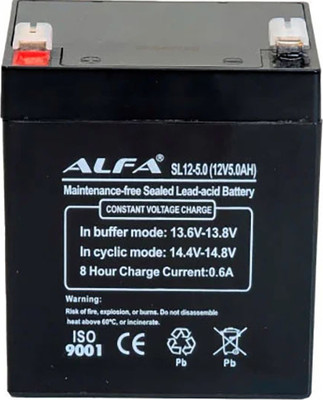 Аккумуляторная батарея ALFA battery SL12-5 (12V-5Ah)
