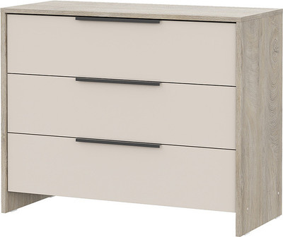 Комод Mio Tesoro Камелия 1 3 ящика (дуб эндгрейн/меланж)