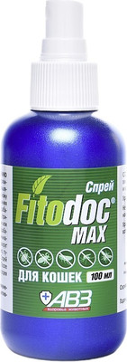 Спрей от блох Агроветзащита Fitodoс Max для кошек (100мл)