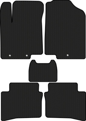 Комплект ковриков для авто Alicosta 0464_1 для Hyundai Solaris I Седан/хэтчбек 5дв/RB (EVA соты, черный)