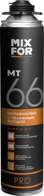 Пена монтажная Mixfor Профессиональная MT 66 (850мл)