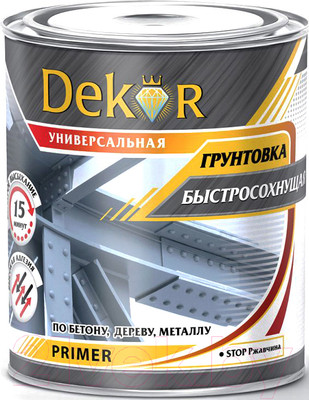 Грунтовка Dekor Универсальная (1.9кг, черный)