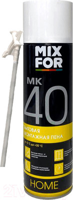 Пена монтажная Mixfor Mini MK 40 Всесезонная бытовая (500мл)